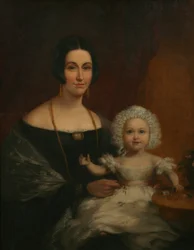 Signora John Batten e bambino